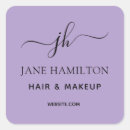 Search for business monogram stickers Hair and makeup