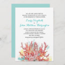 Search for coral reef wedding invitations Elegant