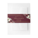 Search for floral wedding invitation belly bands Gold foil