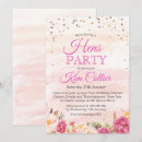 Search for watercolor hens party invitations Floral