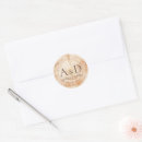 Search for rustic seals stickers Bride and groom names