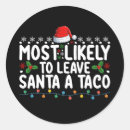 Search for taco stickers Santa