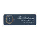 Search for classic monogram return address labels Traditional