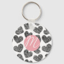 Search for heart white key rings Minimalist