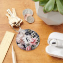 Search for pretty monogram key rings Floral