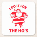 Search for funny holiday barware Santa