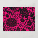 Search for black floral pattern postcards Flower