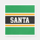 Search for black santa claus napkins Green