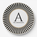 Search for new years eve plates Black and white