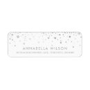 Search for silver glam return address labels Modern