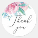 Search for pink watercolor wedding stickers Botanical