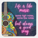 Search for music is life stickers Colourful