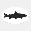 Search for fish oval stickers Trout