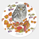 Search for autumn bird stickers Watercolor