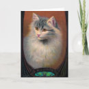 Search for vintage cat art cards White