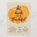 Search for eat drink be thankful invitations Pumpkin