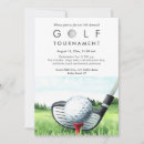 Search for golf tournament birthday invitations Company party