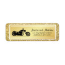 Search for biker return address labels Motorcycle