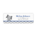 Search for blue elephant return address labels Grey