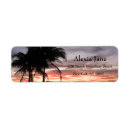 Search for tropical sunset return address labels Destination