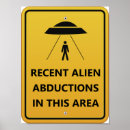 Search for alien abductions posters Travel