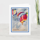Search for hot air balloon cards Blue