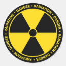 Search for radiation hazard stickers Danger
