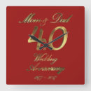 Search for 40th wedding anniversary clocks Elegant