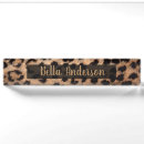 Search for leopard name plates Elegant