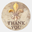Search for fleur de lis thank you stickers Decorative