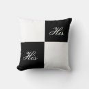 Search for his and hers cushions Groom
