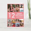 Search for 12th birthday cards Photo collage