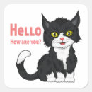 Search for cartoon black cat stickers Kitten