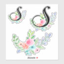 Search for letter s alphabet stickers Floral monogram