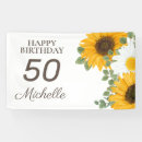 Search for happy 50th birthday banners Floral