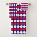 Search for red white and blue bath towels Modern