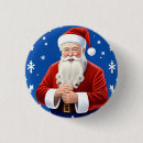 Search for santa claus buttons badges Holiday season
