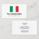 Search for italian flag business cards Country