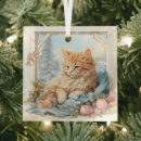 Search for orange kitten christmas tree decorations Feline