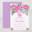 Search for 88th birthday invitations Floral