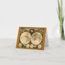 Search for old map of the world cards Vintage