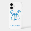 Search for music symbol iphone cases Blue