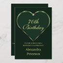 Search for emerald green hearts invitations Simple