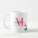 Search for pink flamingo coffee mugs Monogrammed