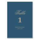 Search for navy and gold table cards Botanical