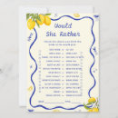 Search for games bridal shower invitations For her