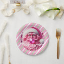 Search for pink christmas plates Santa claus