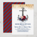 Search for nautical rehearsal dinner invitations Gold