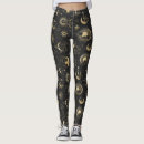 Search for moon and star leggings Black and gold