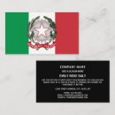 Search for italy business cards Italian flag